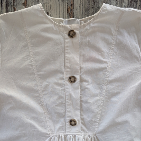 G. Label By Goop Cotton Oversized Dress Womens 6 White - Picture 4 of 8